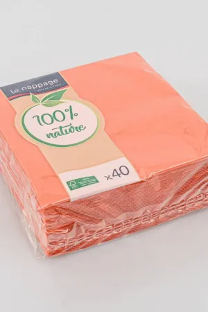 40 serviettes 'TT' terracotta Petit Prix